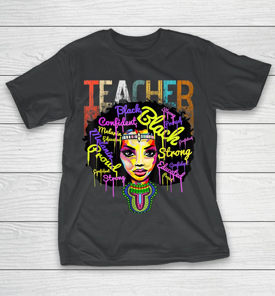 African American Teacher Black History Month T-Shirt