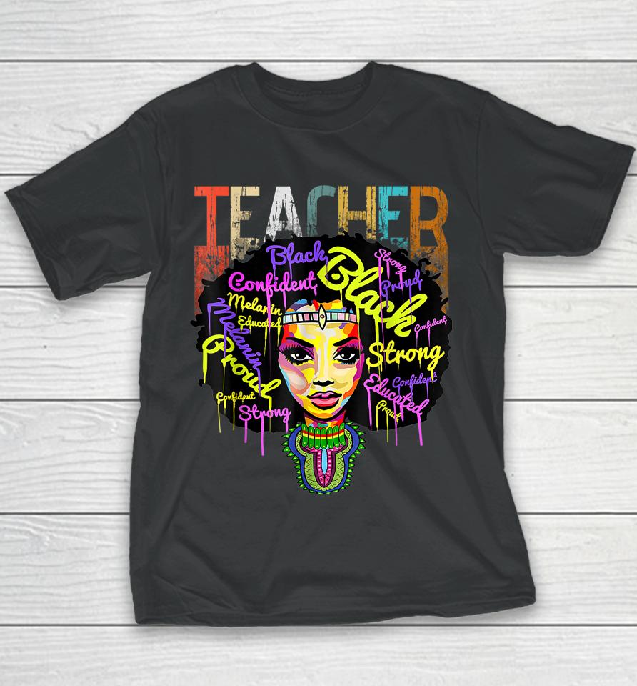 African American Teacher Black History Month Youth T-Shirt