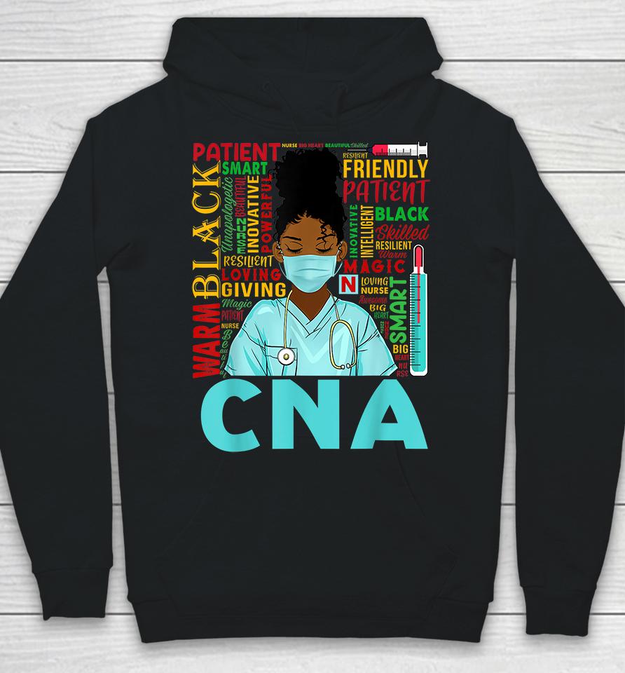African American Women Black Cna Nurse Black History Month Hoodie