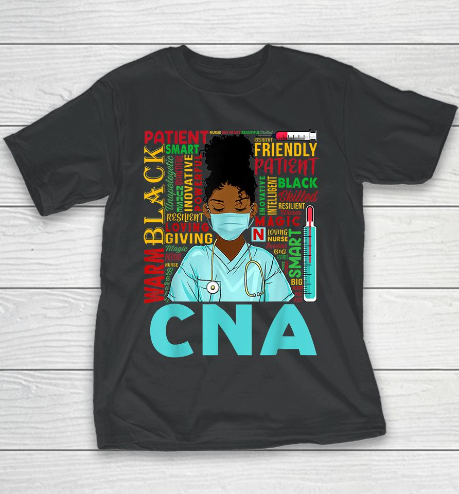 African American Women Black Cna Nurse Black History Month Youth T-Shirt