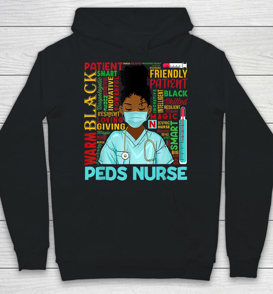 African American Women Black Peds Nurse Black History Month Hoodie