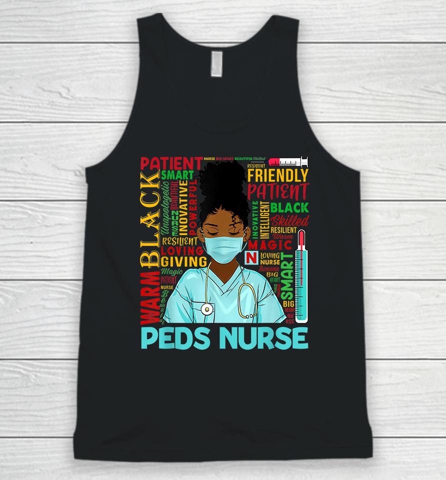 African American Women Black Peds Nurse Black History Month Unisex Tank Top
