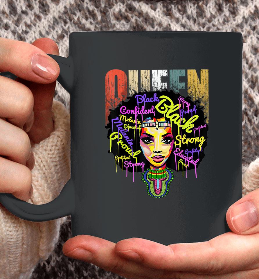 African Queen Educated Black Girl Magic Black History Month Coffee Mug