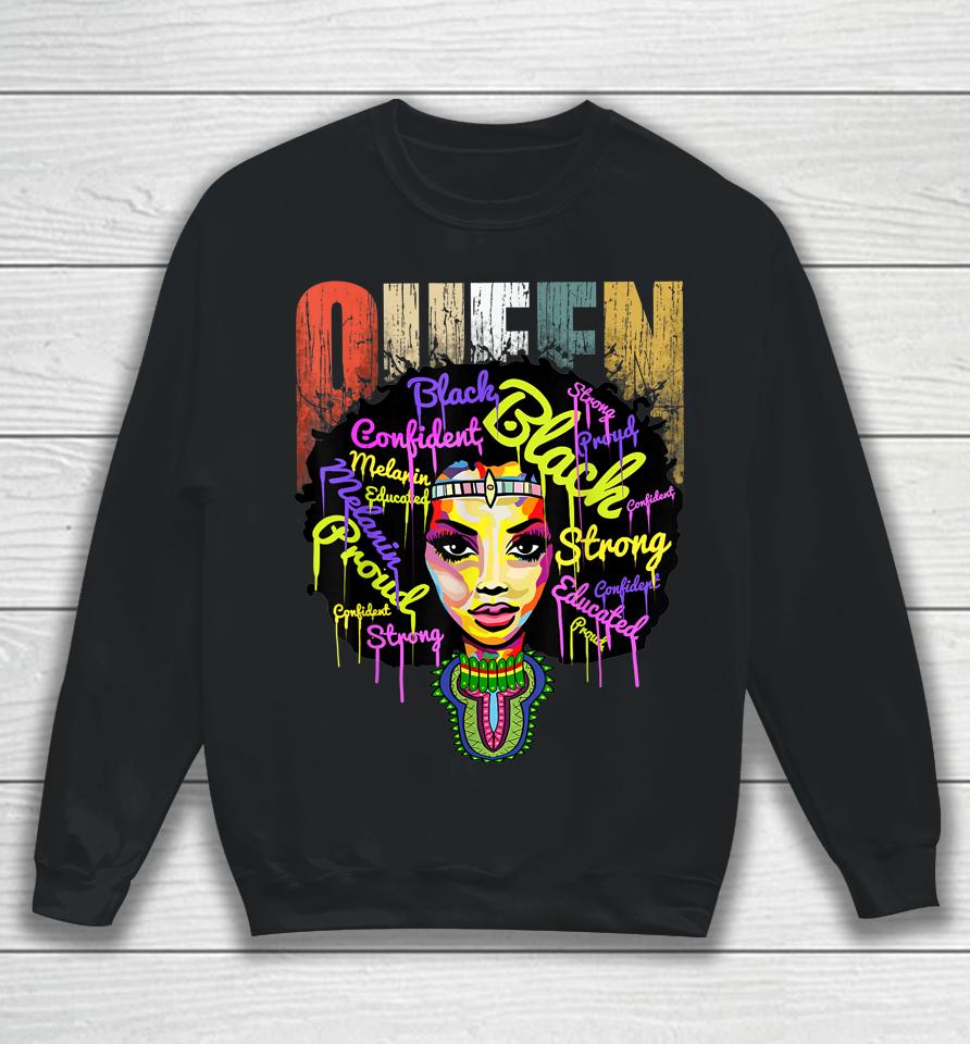 African Queen Educated Black Girl Magic Black History Month Sweatshirt