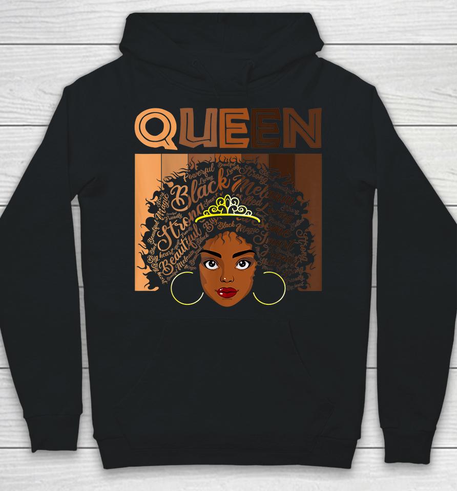 Afro Black Melanin Queen Girl Apparel American African Women Hoodie