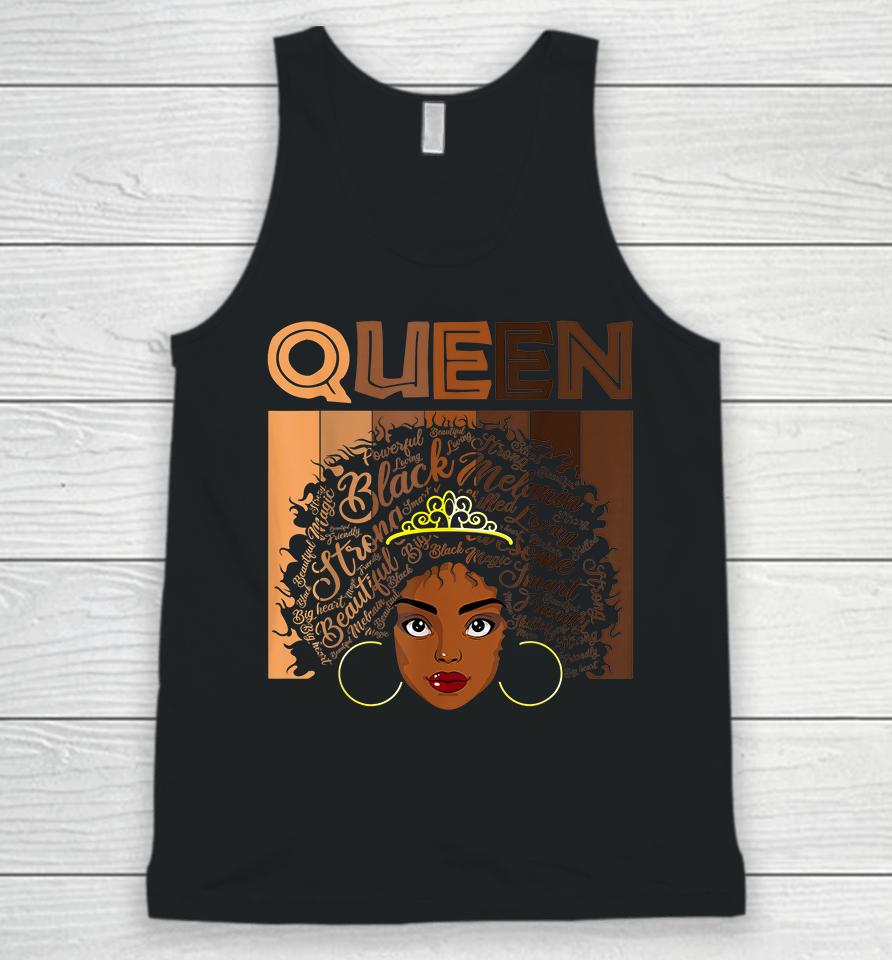 Afro Black Melanin Queen Girl Apparel American African Women Unisex Tank Top