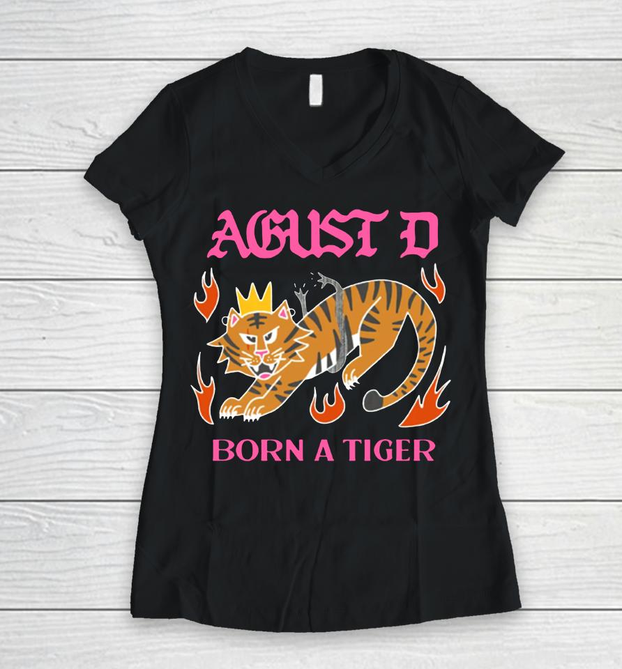 Agust D Tour Women V-Neck T-Shirt