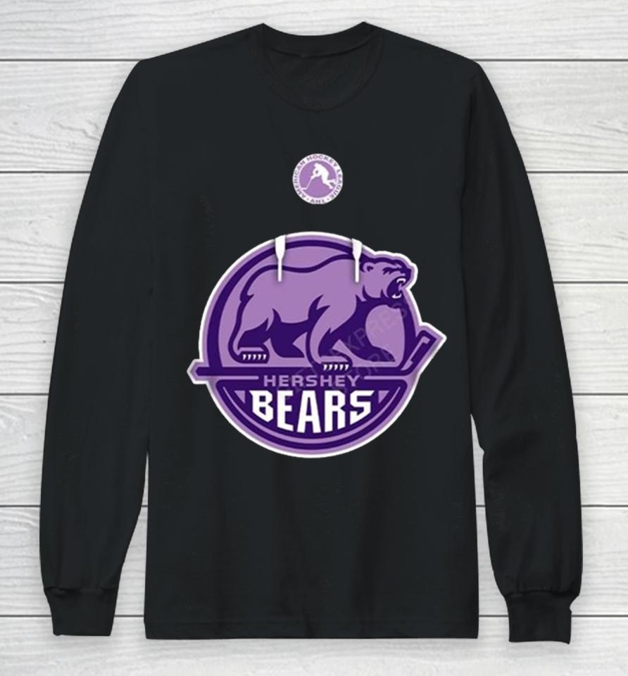 Ahl Hershey Bears Black Hockey Fights 2024 Long Sleeve T-Shirt