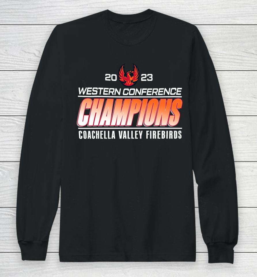 Ahl Store Coachella Valley 2023 Western Conference Champions Long Sleeve T-Shirt