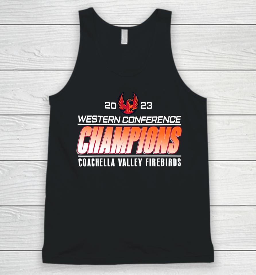 Ahl Store Coachella Valley 2023 Western Conference Champions Unisex Tank Top