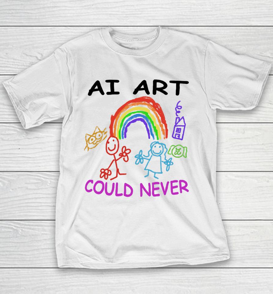 Ai Art Could Never Youth T-Shirt