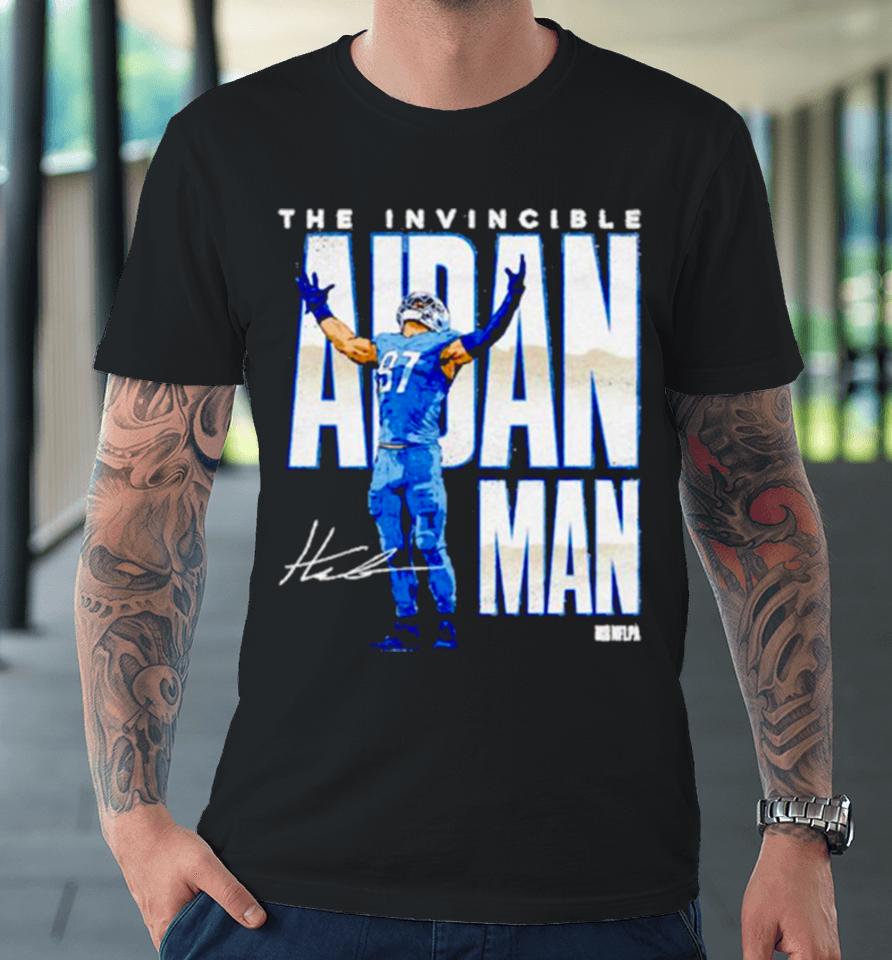 Aidan Hutchinson Detroit Aidan Man Football Signature Premium T-Shirt