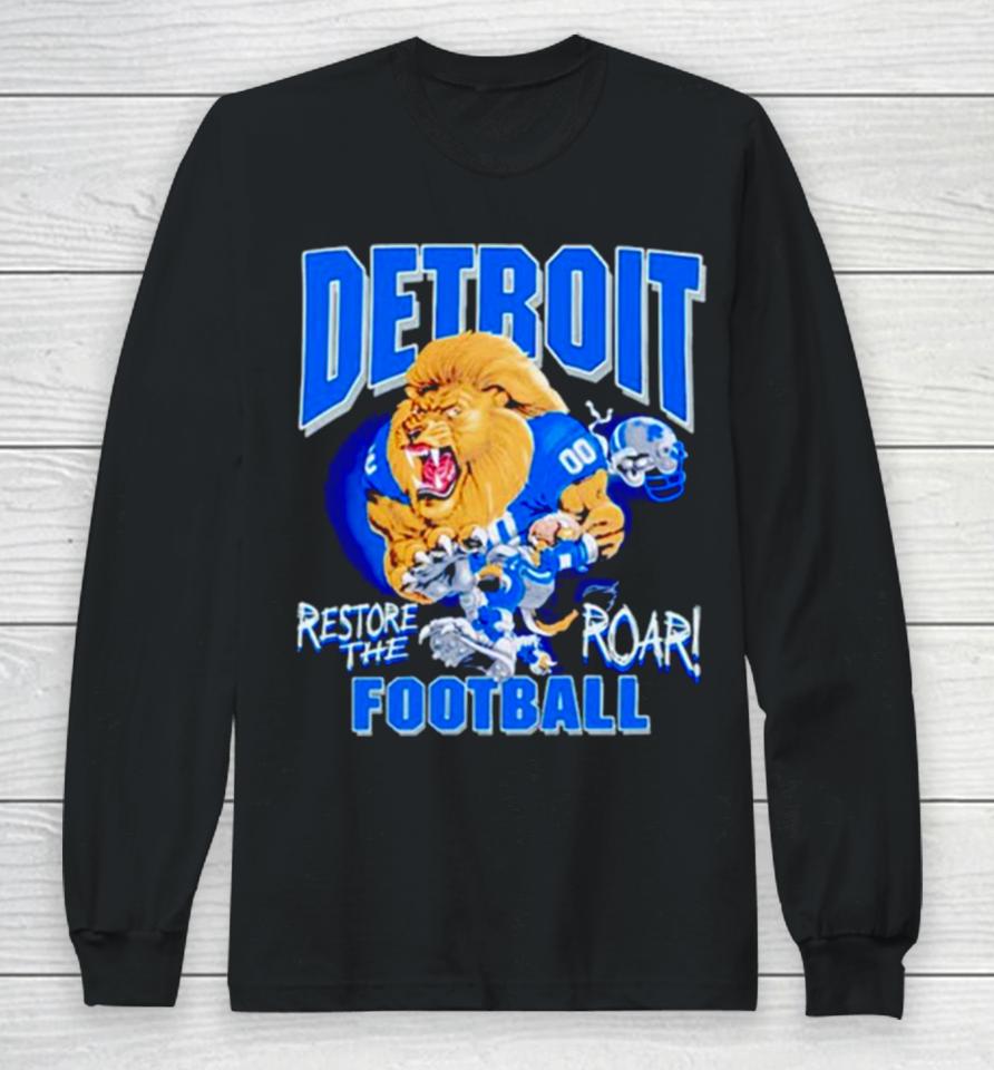 Aidan Hutchinson Restore The Roar Detroit Lions Football Long Sleeve T-Shirt