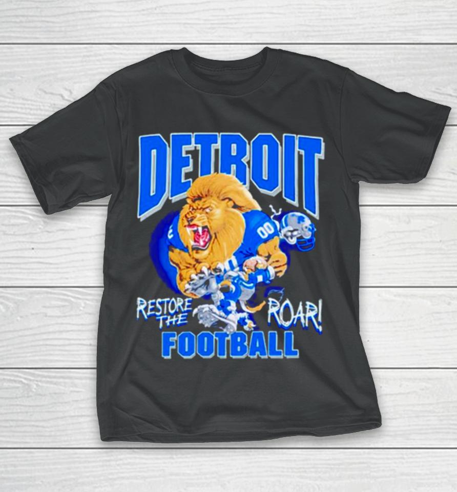 Aidan Hutchinson Restore The Roar Detroit Lions Football T-Shirt