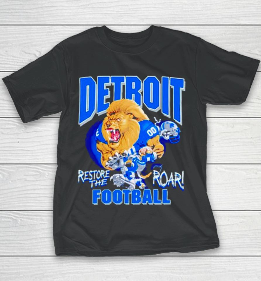 Aidan Hutchinson Restore The Roar Detroit Lions Football Youth T-Shirt