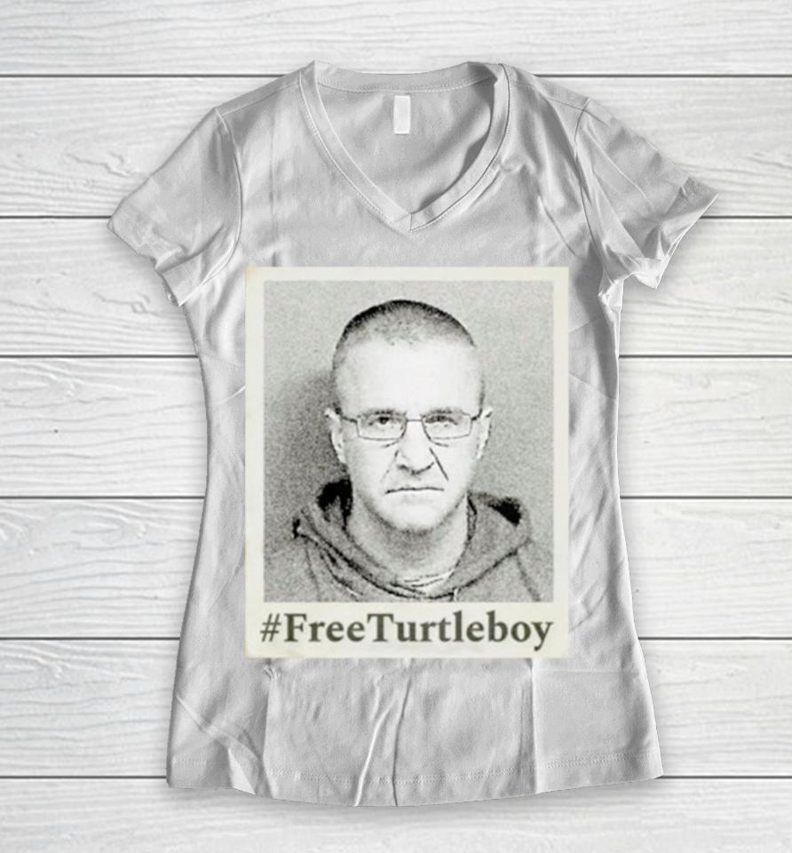 Aidan Kearney Mugshot Polaroid Free Turtleboy Women V-Neck T-Shirt