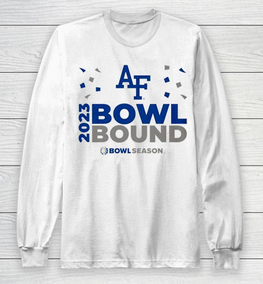 Air Force Falcons 2023 Bowl Bound Bow Season Logo Long Sleeve T-Shirt