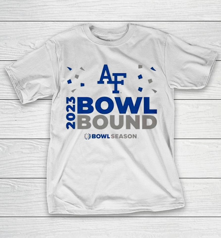 Air Force Falcons 2023 Bowl Bound Bow Season Logo T-Shirt