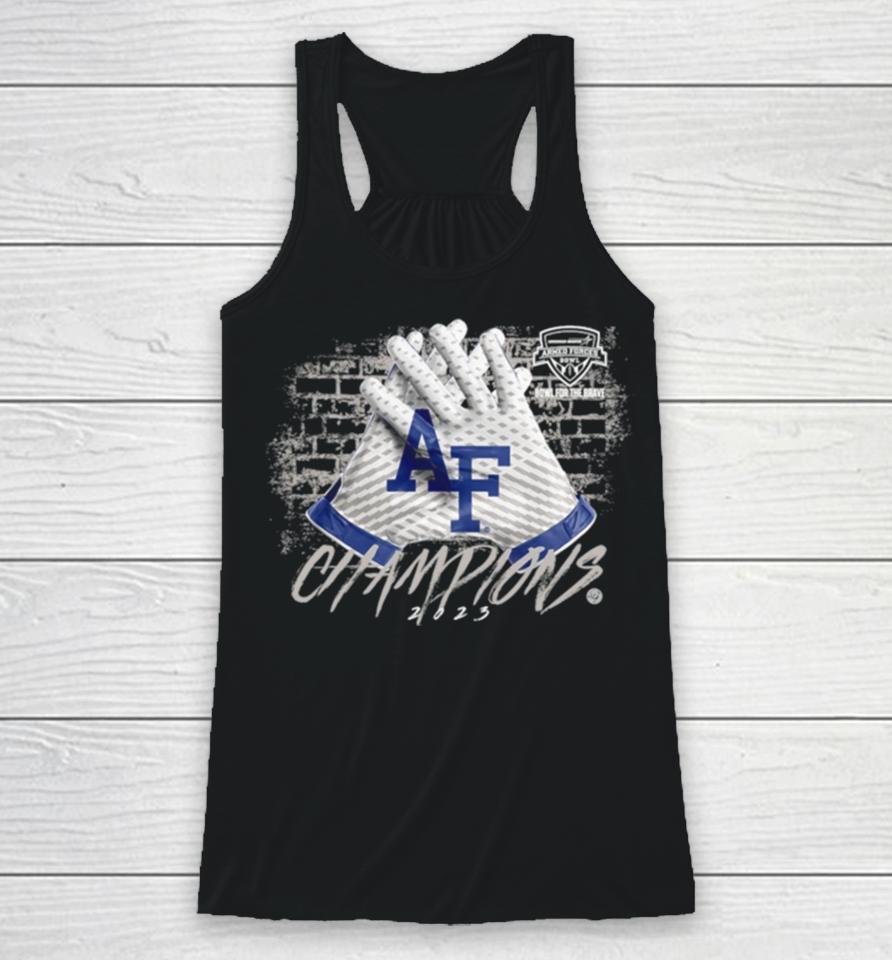 Air Force Falcons 2023 Lockheed Martin Armed Forces Bowl Champions Gloves Racerback Tank