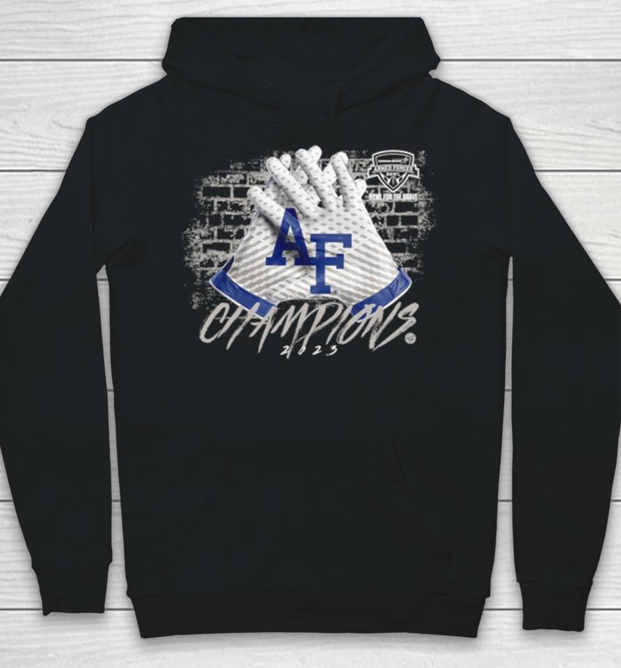 Air Force Falcons 2023 Lockheed Martin Armed Forces Bowl Champions Gloves Hoodie