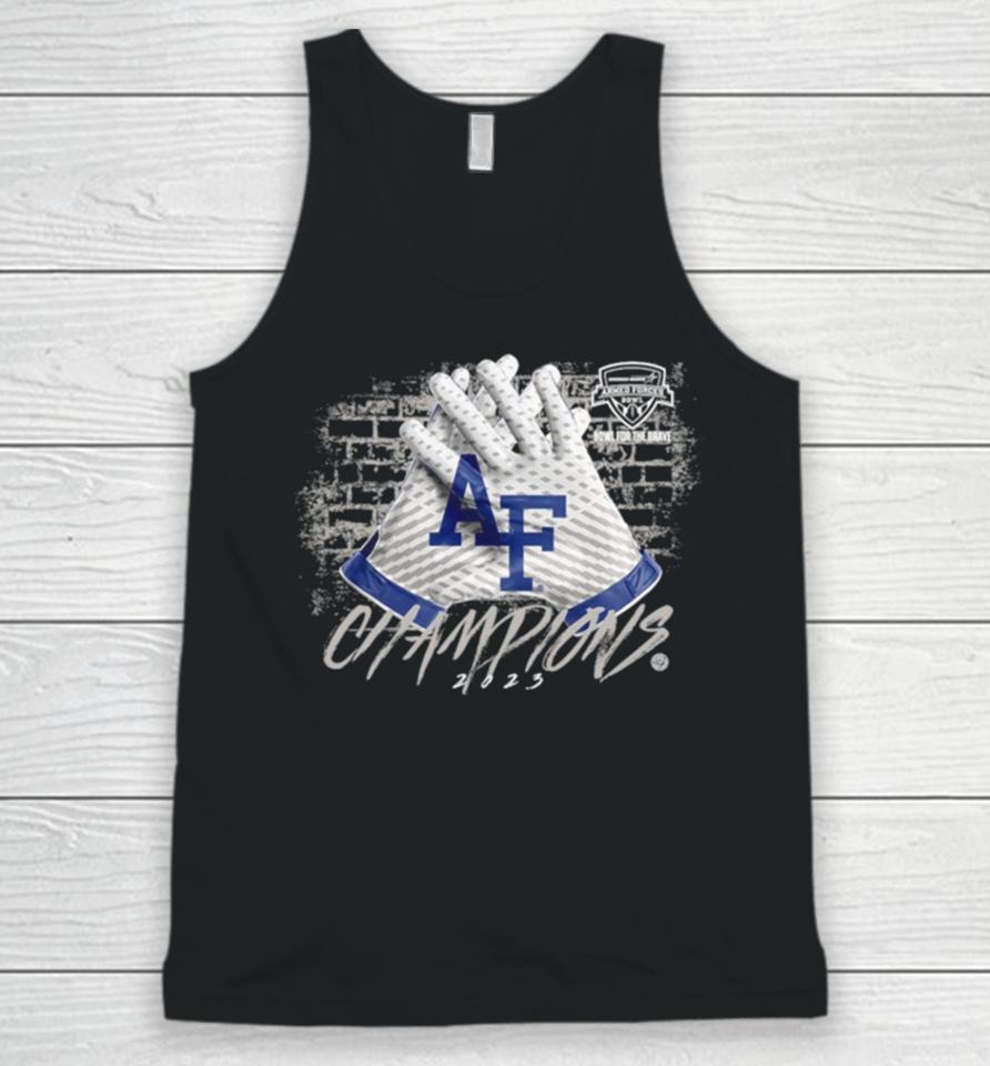 Air Force Falcons 2023 Lockheed Martin Armed Forces Bowl Champions Gloves Unisex Tank Top