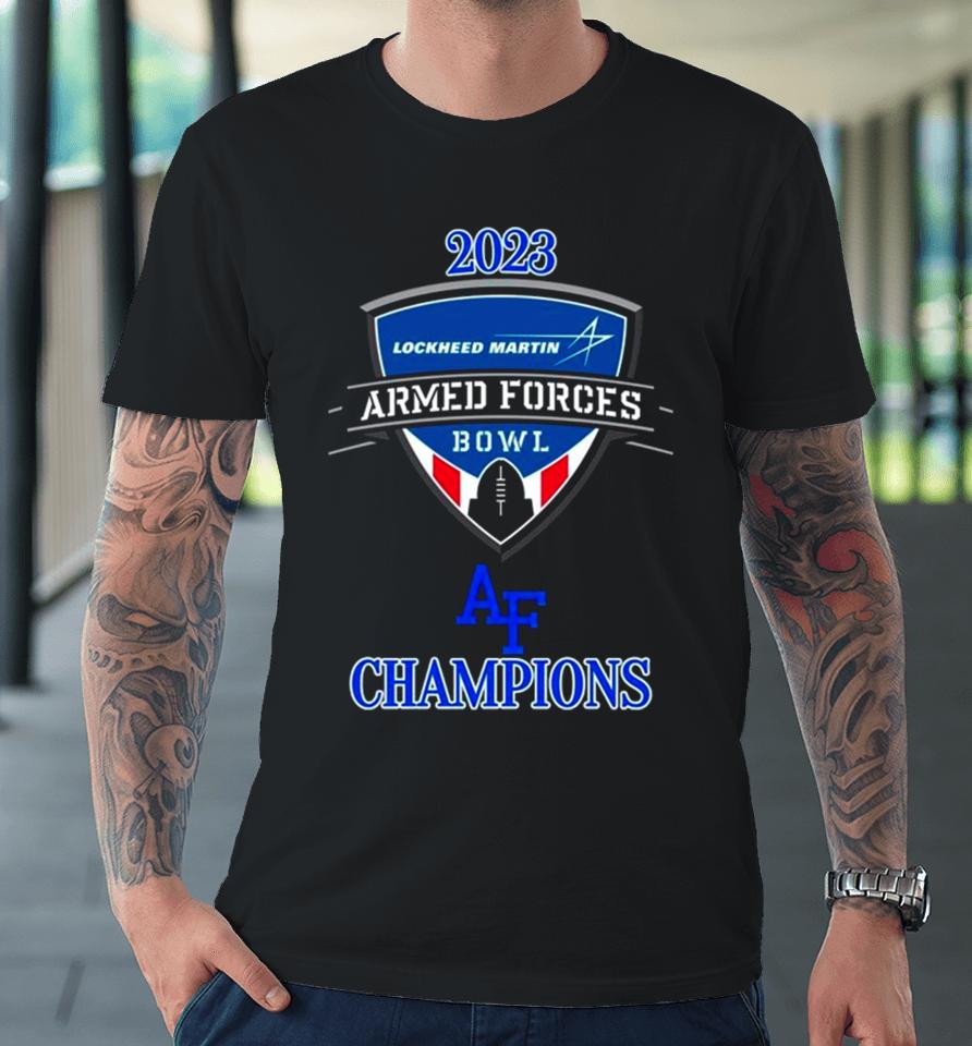 Air Force Falcons 2023 Lockheed Martin Armed Forces Bowl Champions Premium T-Shirt
