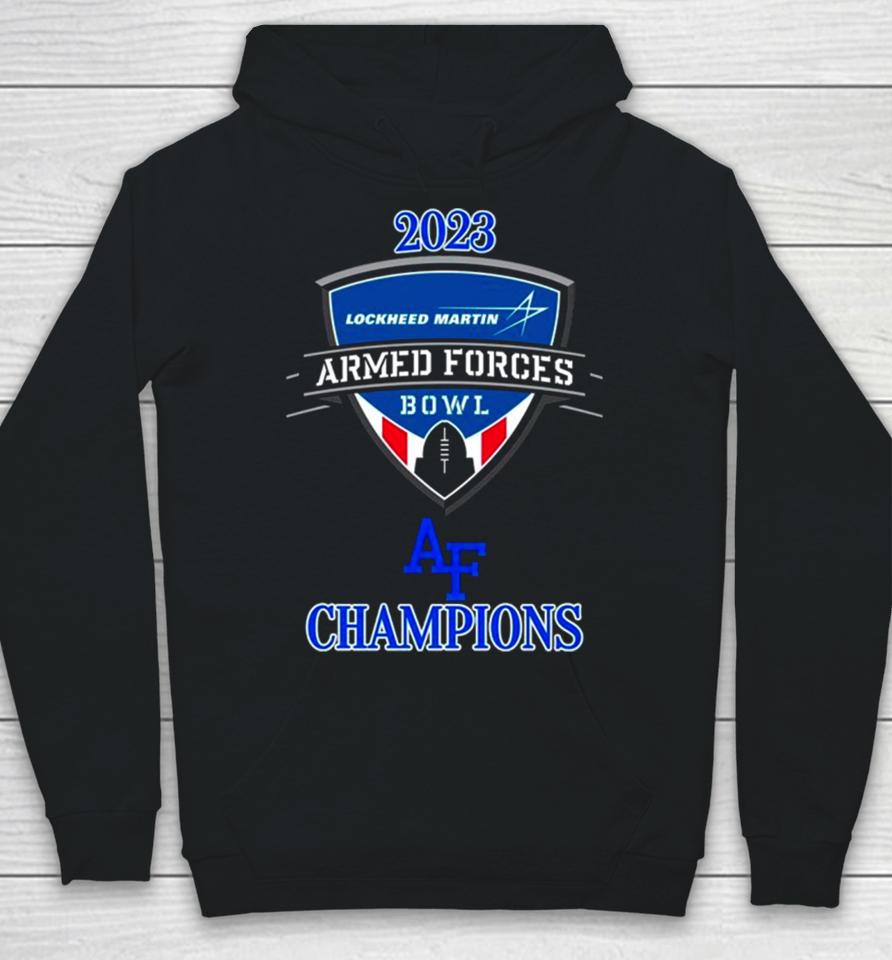 Air Force Falcons 2023 Lockheed Martin Armed Forces Bowl Champions Hoodie
