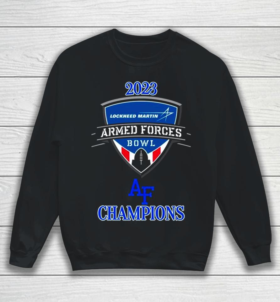 Air Force Falcons 2023 Lockheed Martin Armed Forces Bowl Champions Sweatshirt