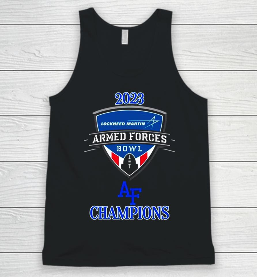 Air Force Falcons 2023 Lockheed Martin Armed Forces Bowl Champions Unisex Tank Top