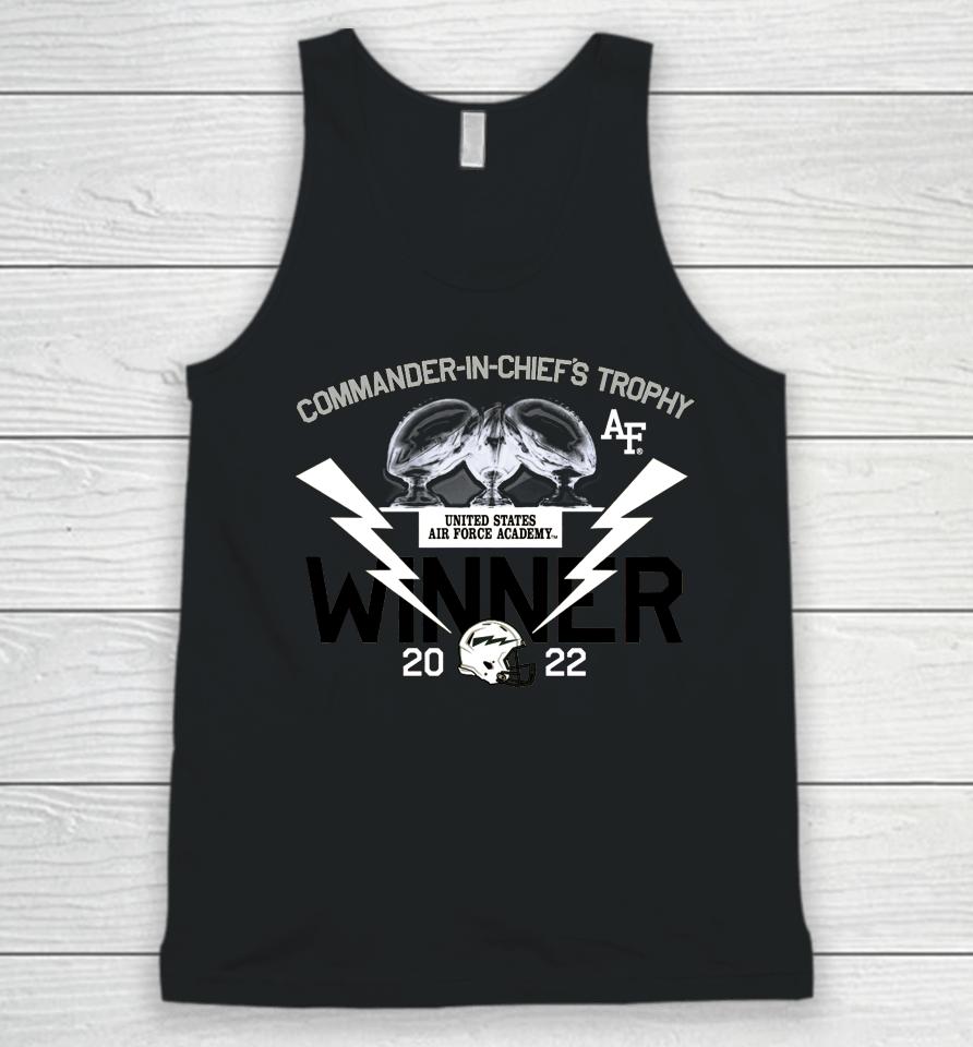Air Force Falcons Blue 84 2022 Commander-In-Chief's Trophy Winner Unisex Tank Top