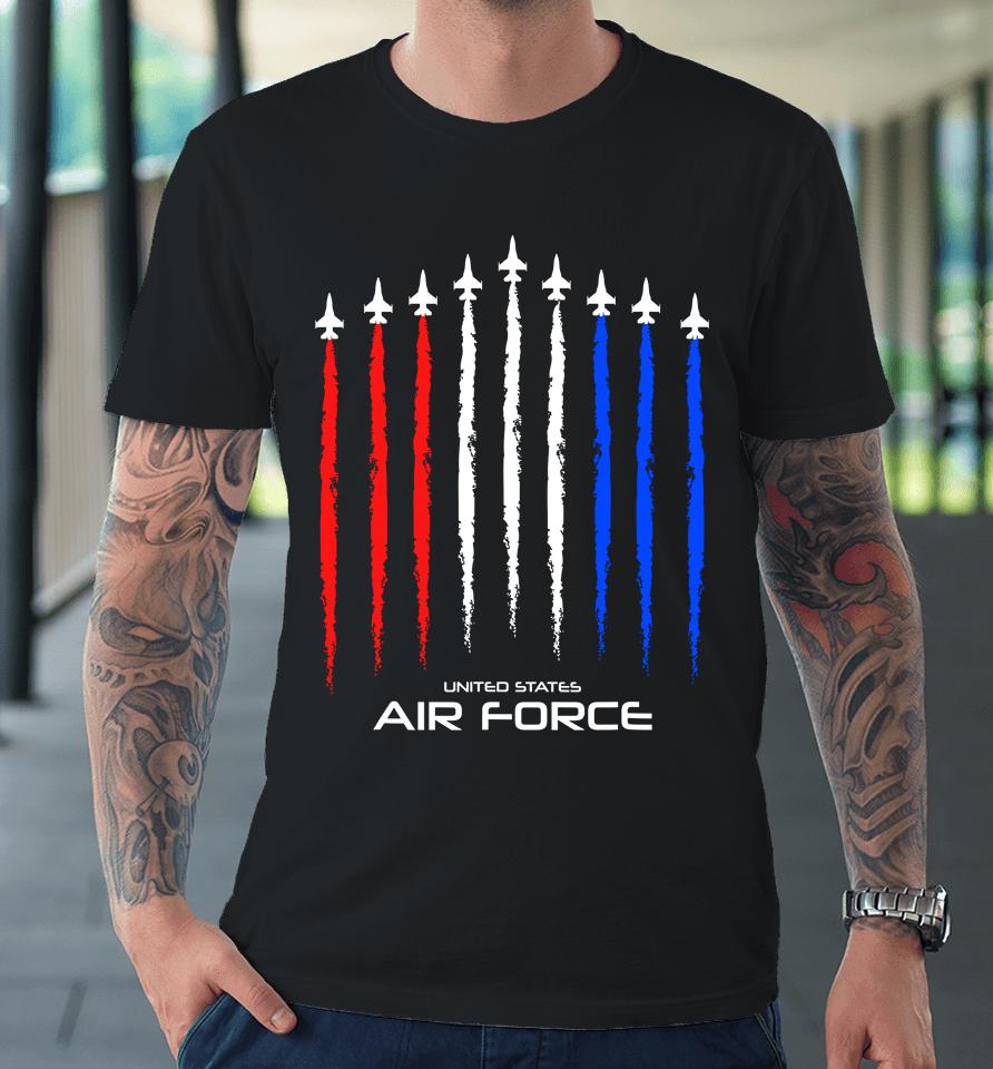 Air Force Us Veterans 4Th Of July American Flag Premium T-Shirt