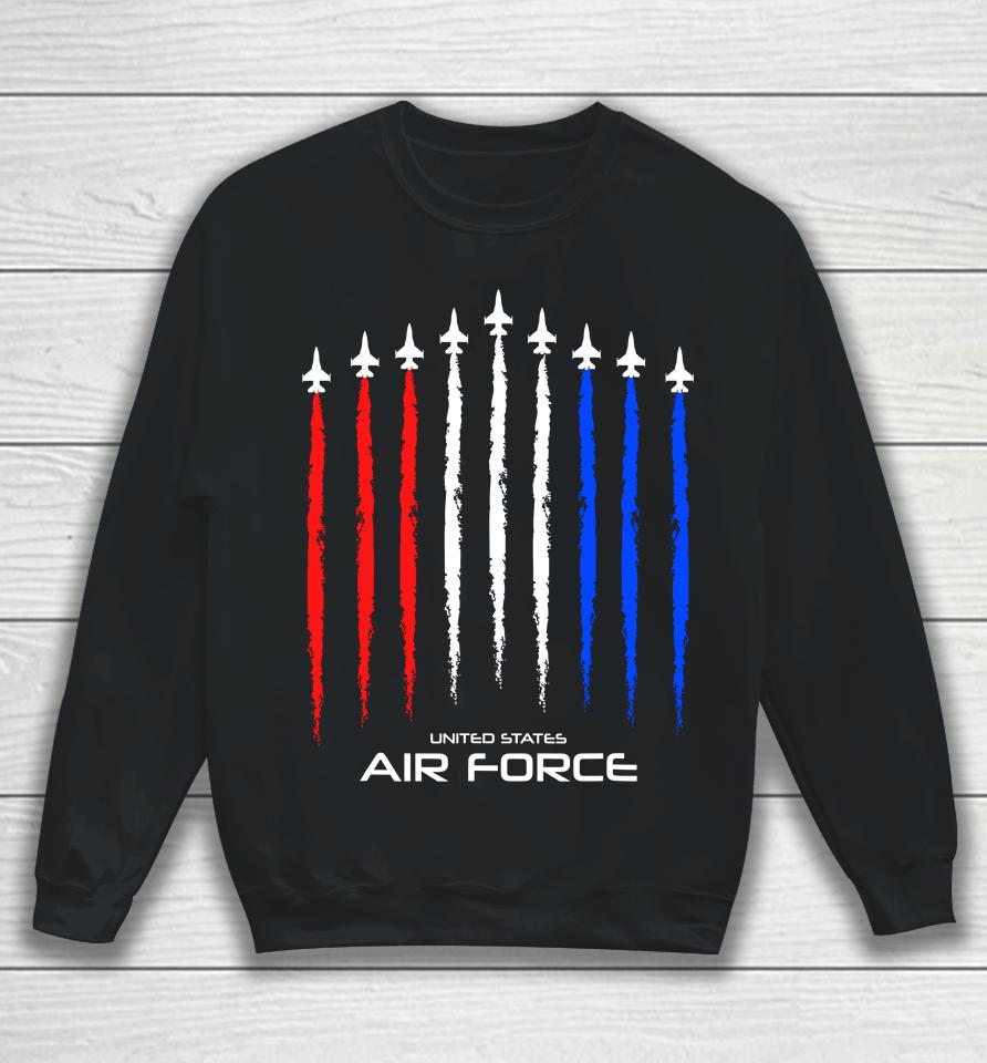 Air Force Us Veterans 4Th Of July American Flag Sweatshirt