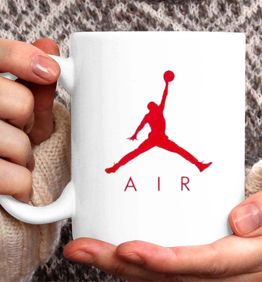 Air Jordan 1 Match Jordan Jumpman Red Logo Coffee Mug