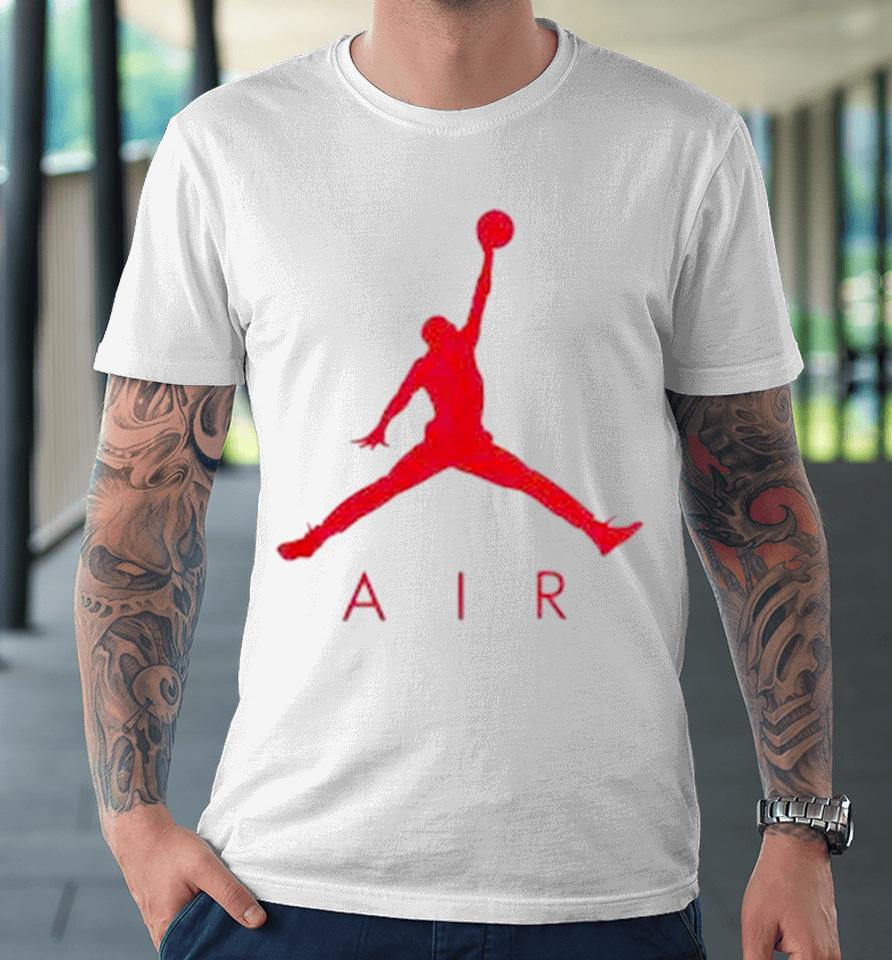 Air Jordan 1 Match Jordan Jumpman Red Logo Premium T-Shirt