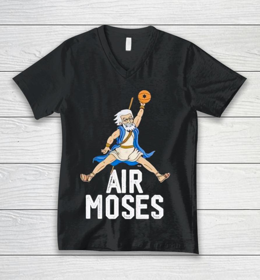 Air Moses Mascot Basketball Unisex V-Neck T-Shirt
