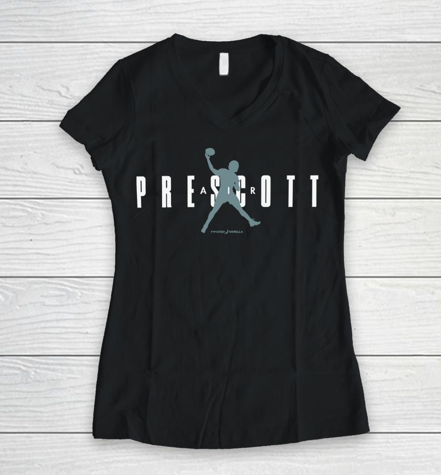 Air Prescott Adult Unisex Women V-Neck T-Shirt