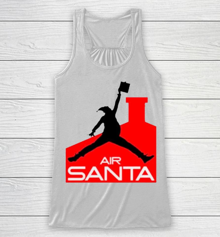 Air Santa Funny Christmas Racerback Tank