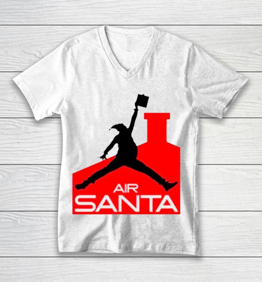 Air Santa Funny Christmas Unisex V-Neck T-Shirt