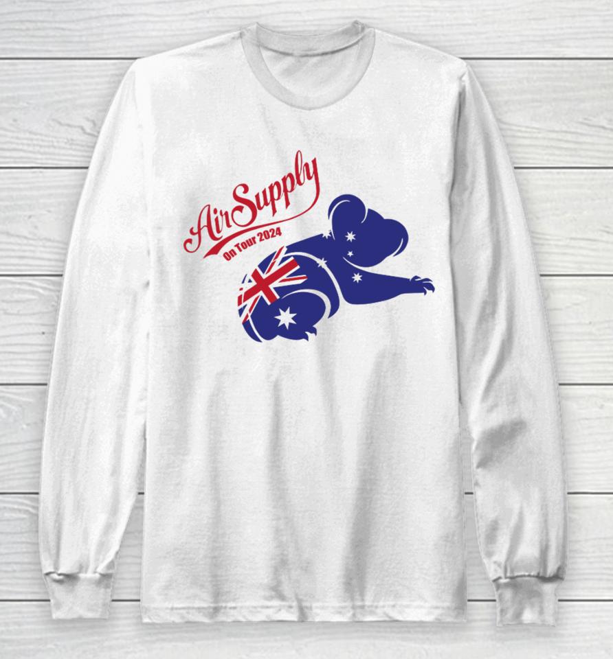 Air Supply Music Air Supply 2024 Tour Koala Long Sleeve T-Shirt
