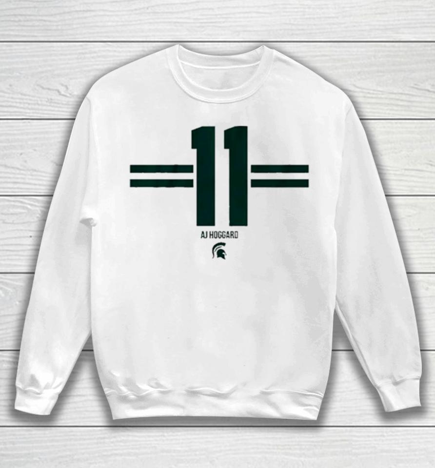 Aj Hoggard Number 11 Michigan State Spartans Sweatshirts Sweatshirt