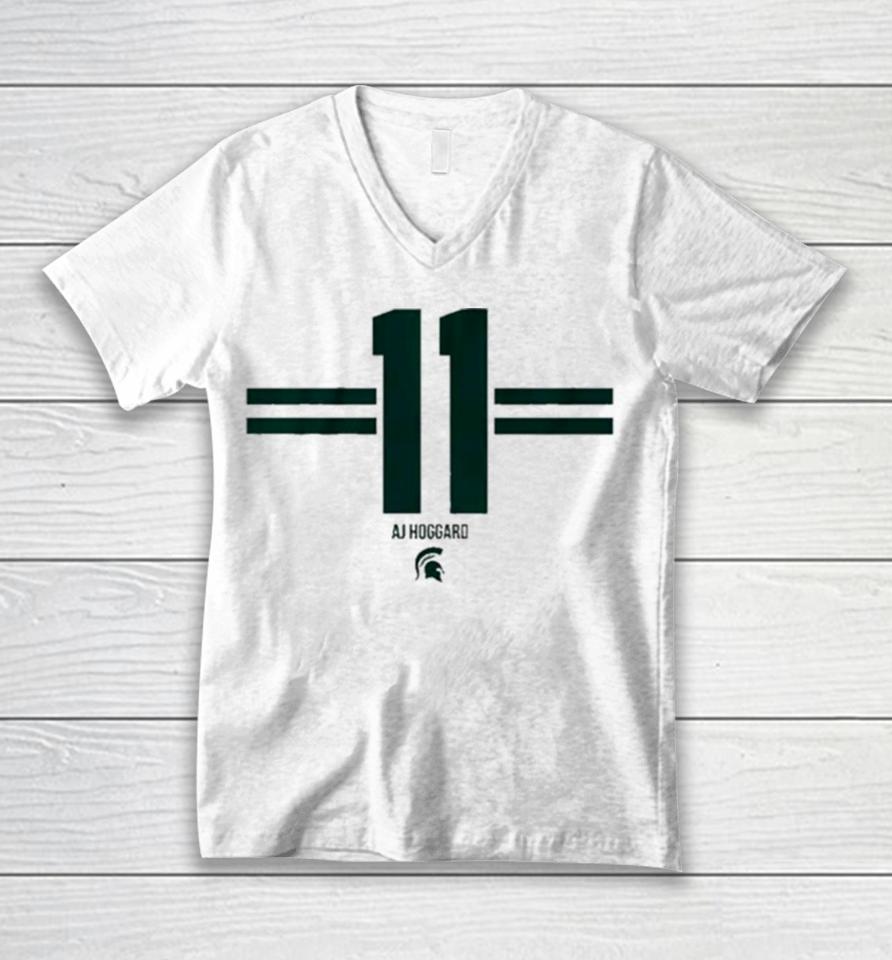 Aj Hoggard Number 11 Michigan State Spartans Sweatshirts Unisex V-Neck T-Shirt