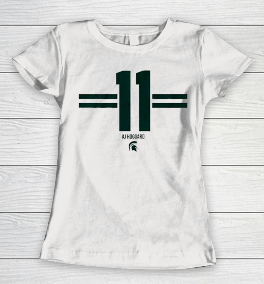 Aj Hoggard Number 11 Michigan State Spartans Sweatshirts Women T-Shirt