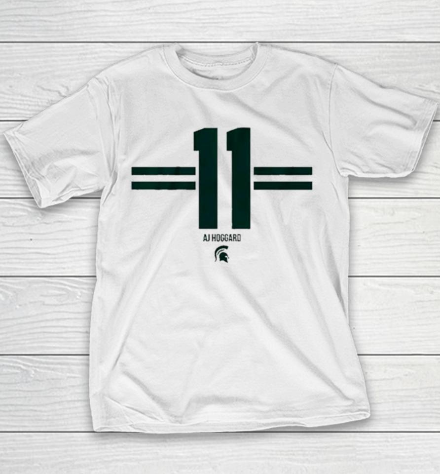Aj Hoggard Number 11 Michigan State Spartans Sweatshirts Youth T-Shirt