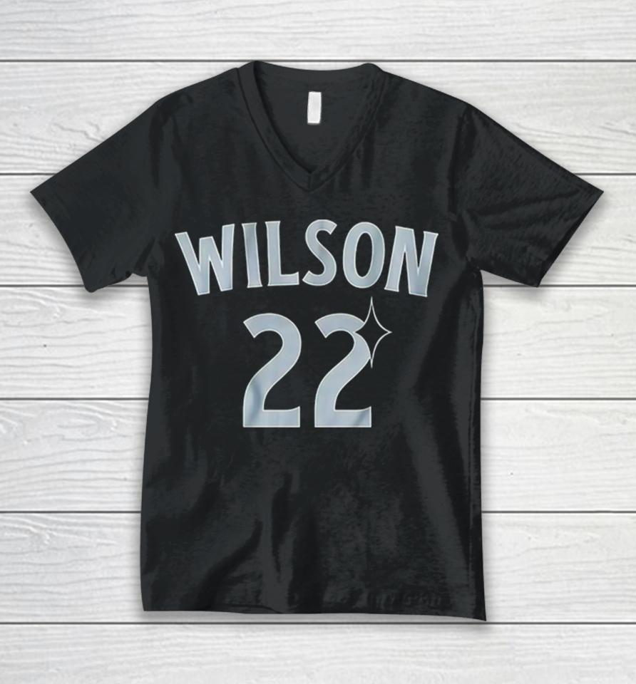 A’ja Wilson Las Vegas Aces Number 22 Unisex V-Neck T-Shirt