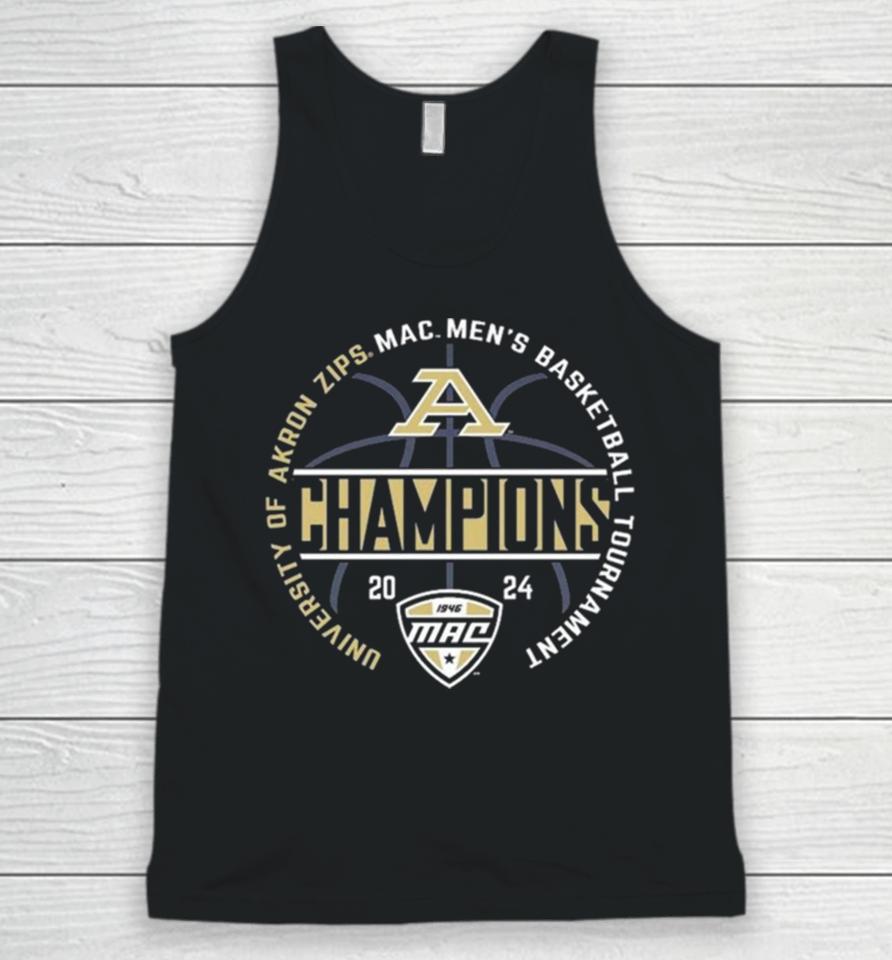 Akron Zips 2024 Mac Men’s Basketball Conference Tournament Champions Unisex Tank Top