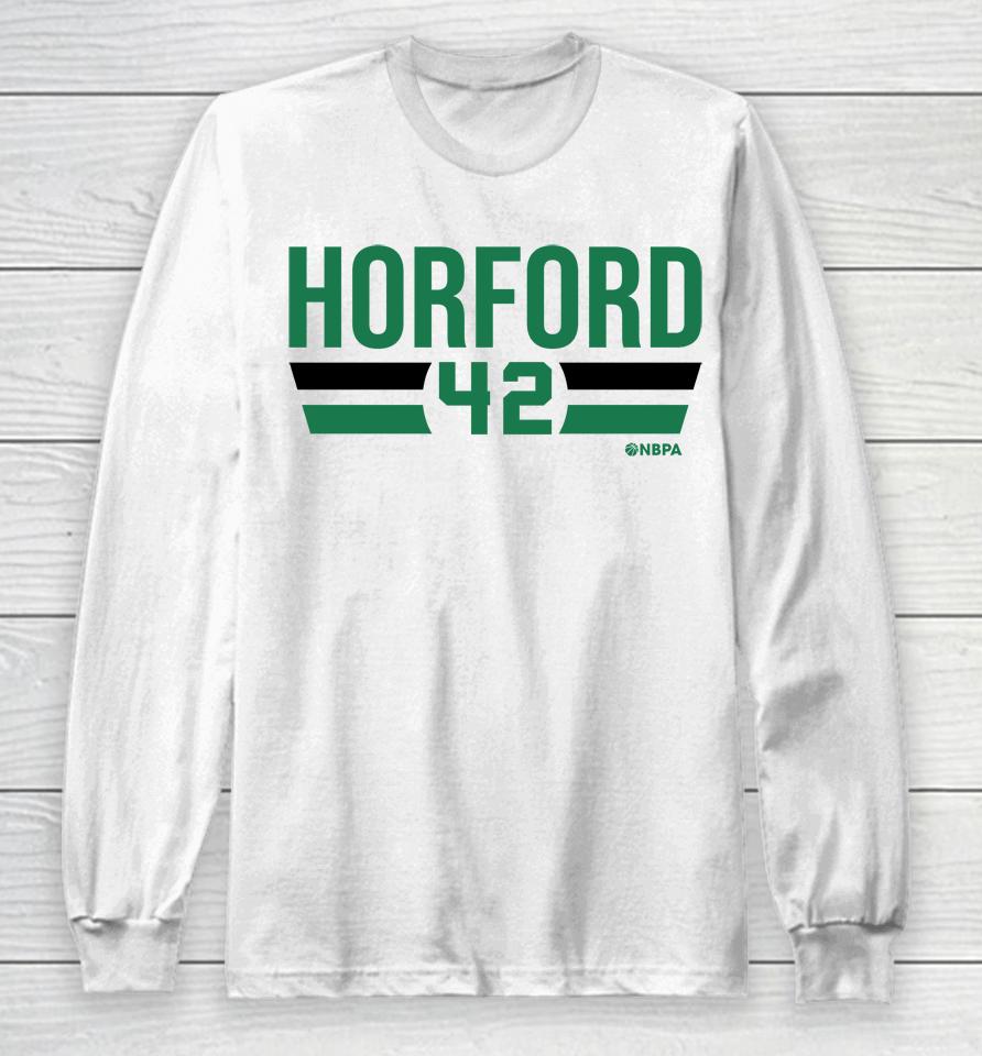Al Horford Boston Font Nbpa Long Sleeve T-Shirt