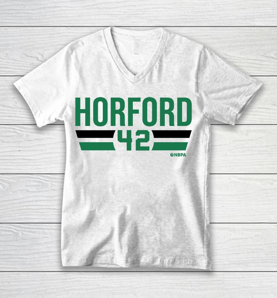 Al Horford Boston Font Nbpa Unisex V-Neck T-Shirt