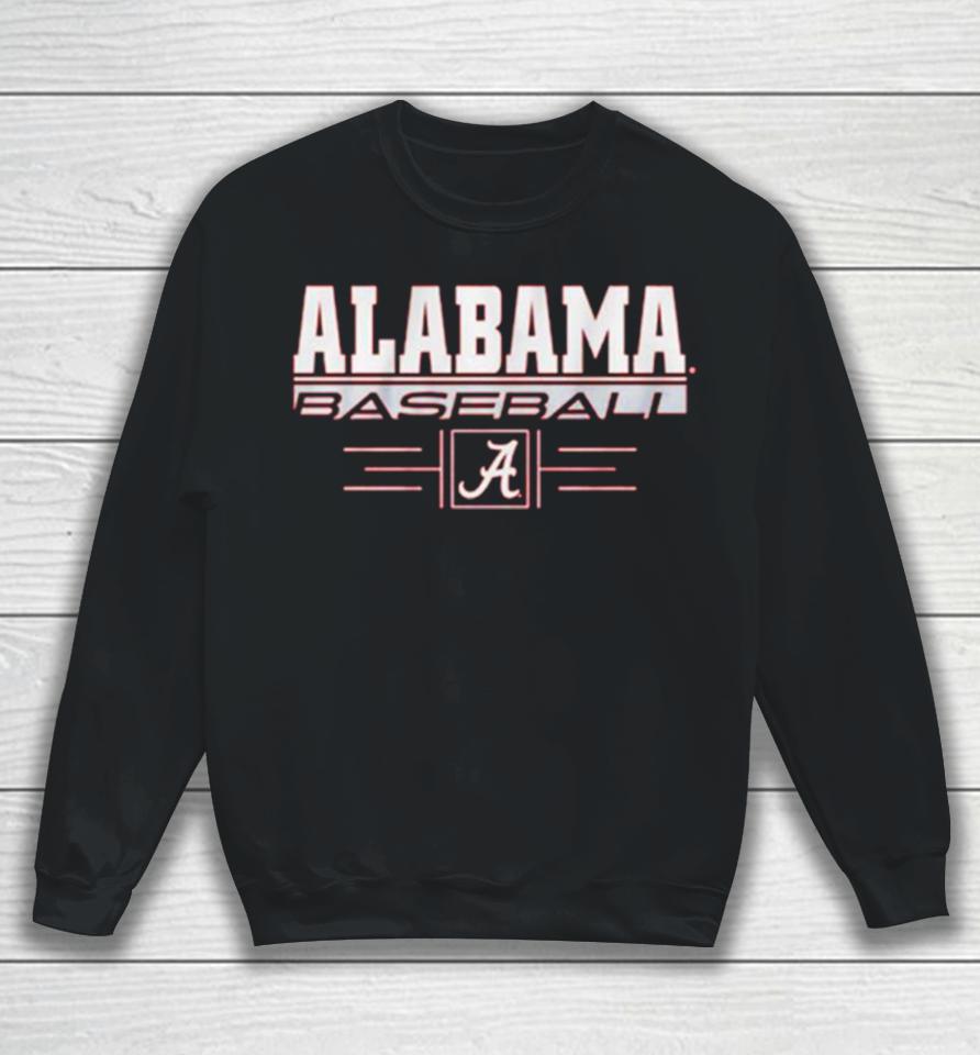 Alabama Baseball Stack University Of Alabama Logo Sweatshirt