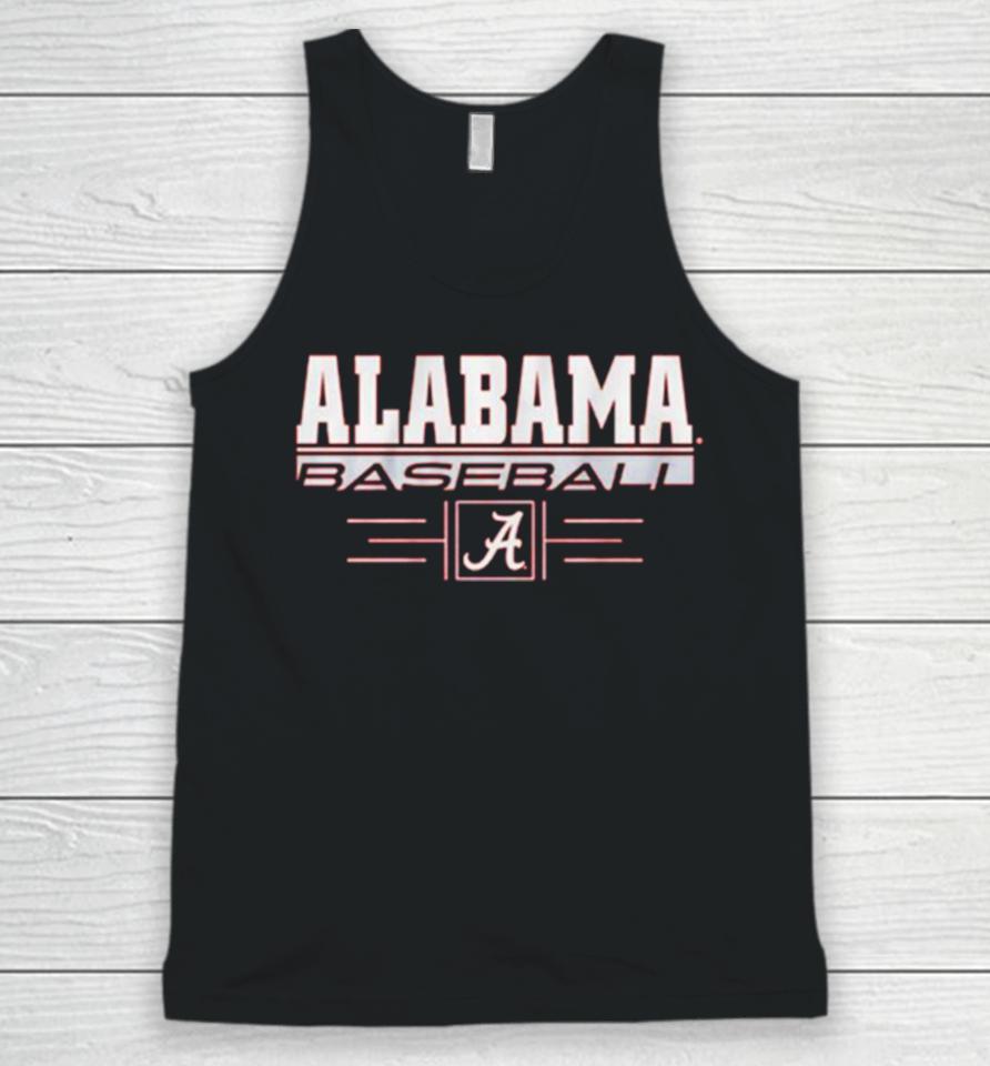 Alabama Baseball Stack University Of Alabama Logo Unisex Tank Top