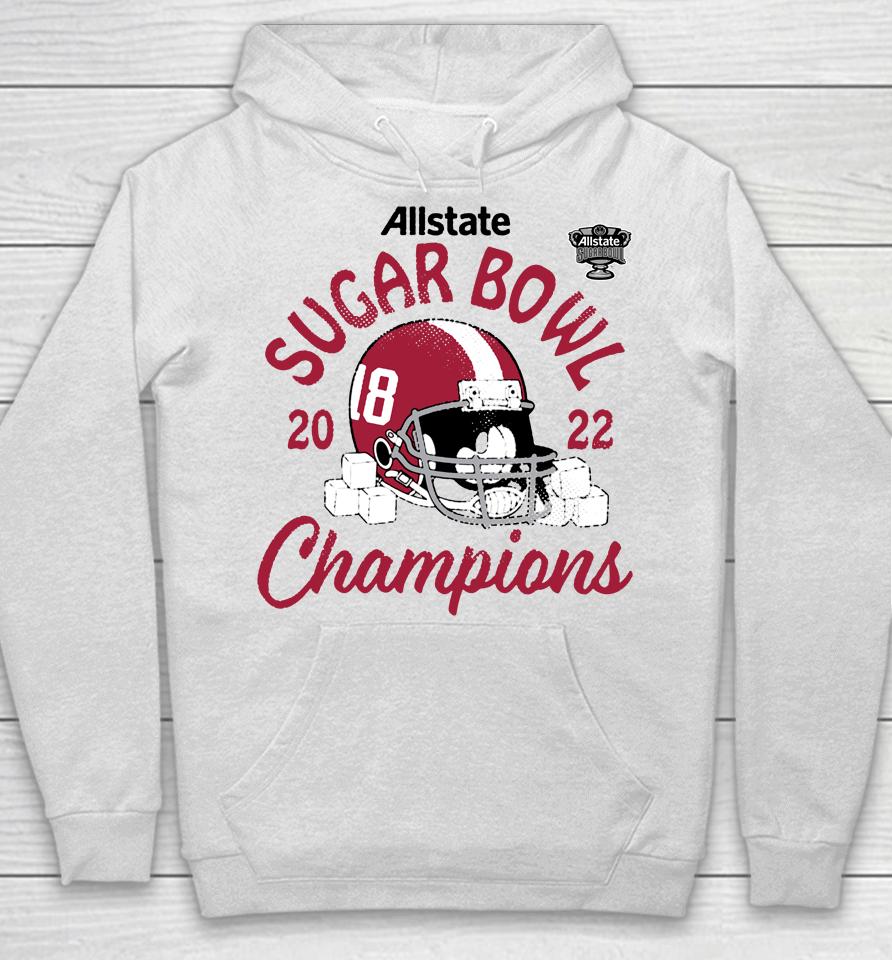 Alabama Crimson Football 2022 Sugar Bowl Champions Helmet Hoodie